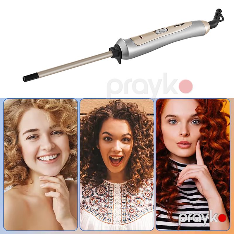 Sonifer SF-9611 Saç Burma Feni Qıvrım Saçlar Üçün Afro Buruq Ütü Feni Maşa — Fən, Bakı (4)