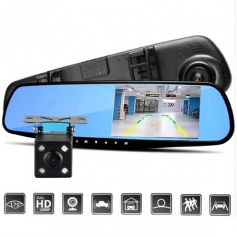 2 kameralı güzgü registrator Vehicle Blackbox Full HD — Mallar, Bakı (3)