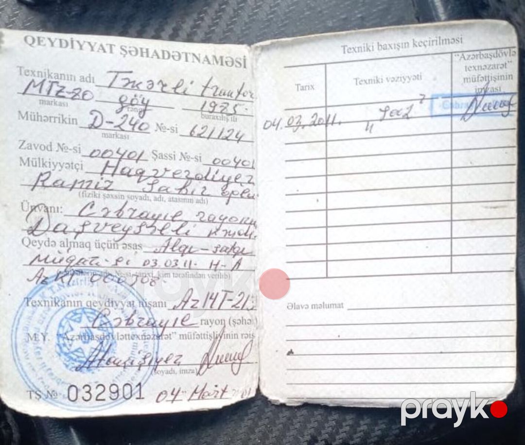 Traktor Belarus MTZ, 1985 il — Aqro texnikası, Ağdaş (4)