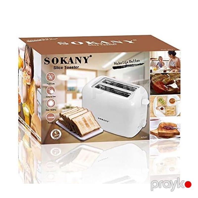 Sokany HJT-022 Elektrikli Toster 2 Dilim 6 Sürətli Çörək Qızardan 700W — Toster və vaflyasıcı, Bakı (6)