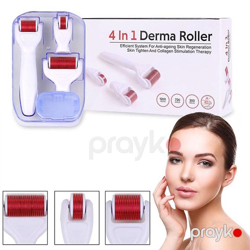 4-ü 1-də Derma Roller Xanımlar Üçün Mikro İğne Terapiyası Üz və Gözlər Üçün Müxtəlif Ölçüdə Paslanmaz Polad Dəriyə Qulluq Dəsti — Gözəllik və səhiyyə, Bakı (2)