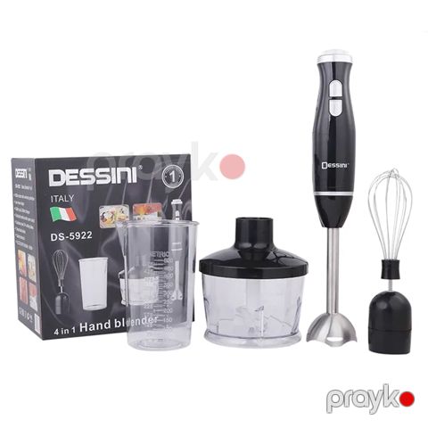 Dessını DS-5922 Çoxfunksiyalı 4-ü 1-də Yumurta Çırpıcı Əl Blenderi Portativ Elektrikli Blender — Bakı