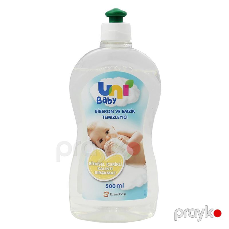 Uni Baby Biberon Ve Emzik Temizleyici 500 Ml Bitkisel İçerikli Emzik Təmizləyici Şəffaf Sterilize Serum — Mallar, Bakı (2)