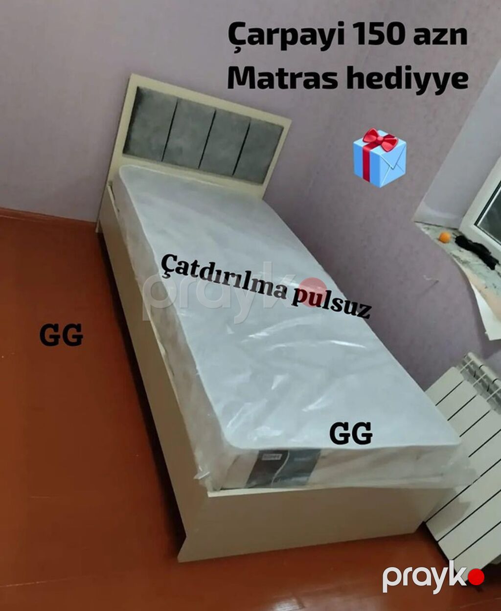 Tək nəfərlik çarpayılar – bir ədəd 150 AZN. Xüsusiyyətlər: - Müasir — Yataqlar, Bakı (3)