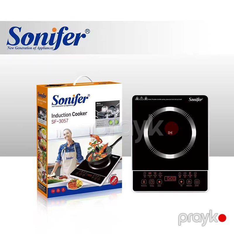 Sonifer SF-3057 Keramika Səthli Elektrik Sobası Qızdırıcı Elektrikli Bişirmə Pilitəsi 1400W — Plitələr, Bakı (5)