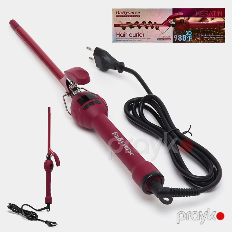 Saç Burma Ütüsü BarBieLiss Professional BA-294 Buruq Feni Nazik Afro Buruqlar Üçün Peşəkar Saç Buruq Feni Şipsi BaByverse — Fən, Bakı (6)
