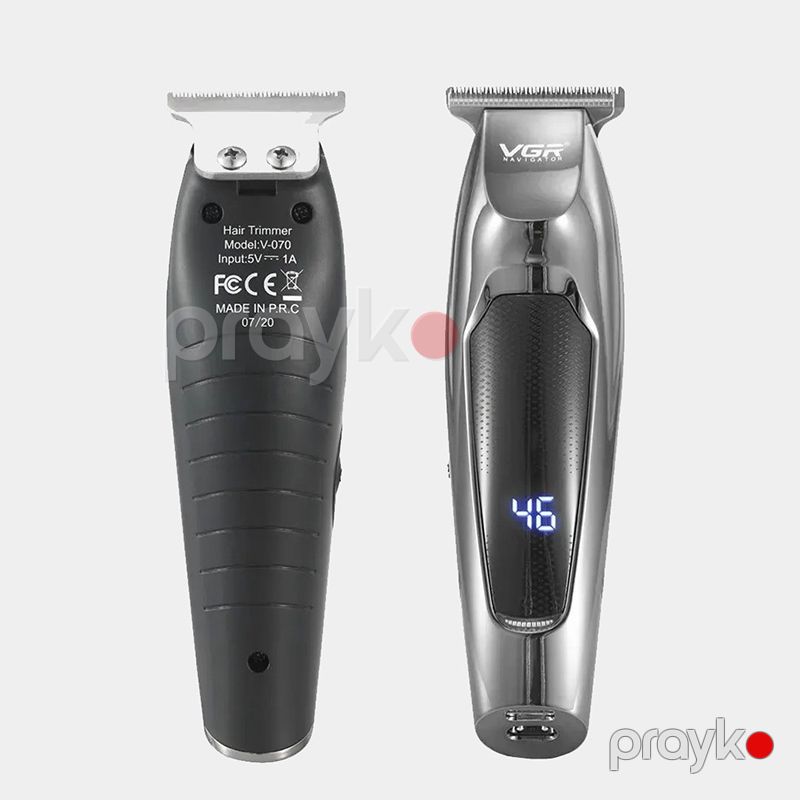 Professional Simsiz Trimmer VGR V-070 Təraş və saç kəsmə maşını Ekranlı Güclü Təraş Maşını — Usturalar, trimmerler və epilyatorlar, Bakı (5)