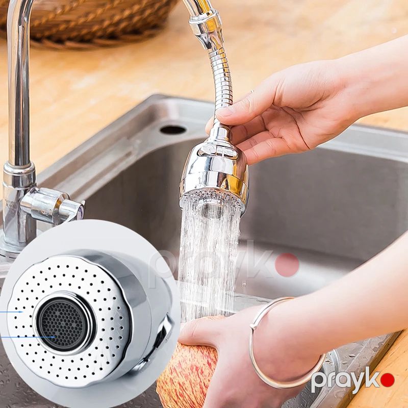 2 Rejimli Universal Kran Filtrli 360 Fırlanan Duş Başlığı Effektiv Suya Qənaət Edən Filtr Kranı — Mallar, Bakı (2)