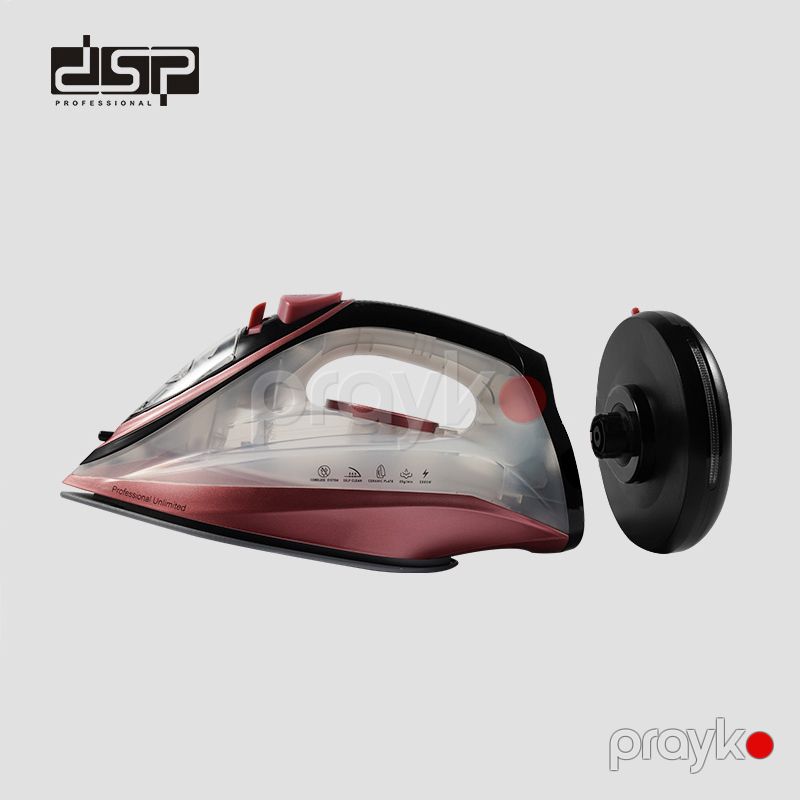 Peşəkar DSP Buxarlı Ütü Özünü Təmizləmə Funksiyası İlə 2200W Gücündə Seramik Buxar Ütüsü Termostat Nəzarəti 220-240V — Ev texnikası, Bakı (5)