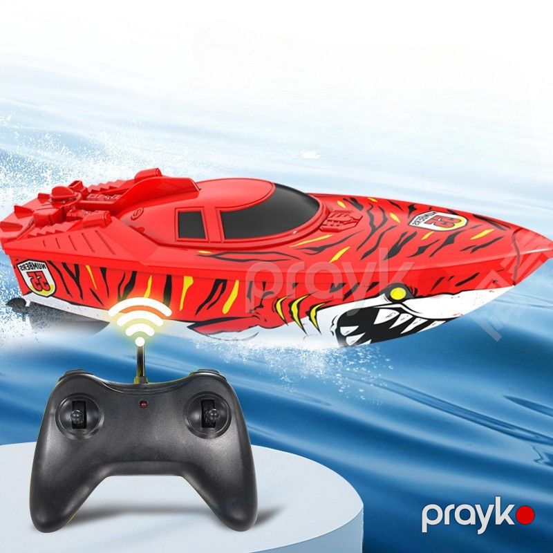 Pult ilə idarə olan qayıq toyboat_01, qırmızı — Mallar, Bakı (2)