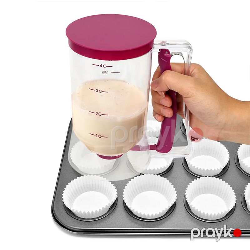 Tort Xəmiri Paylayıcı Tort, Keks, Vafli Xəmir Dispanseri 900 Ml Qida üçün təhlükəsiz Klapan Ölçmə Qabı — Qablar və mətbəx əşyaları, Bakı (3)