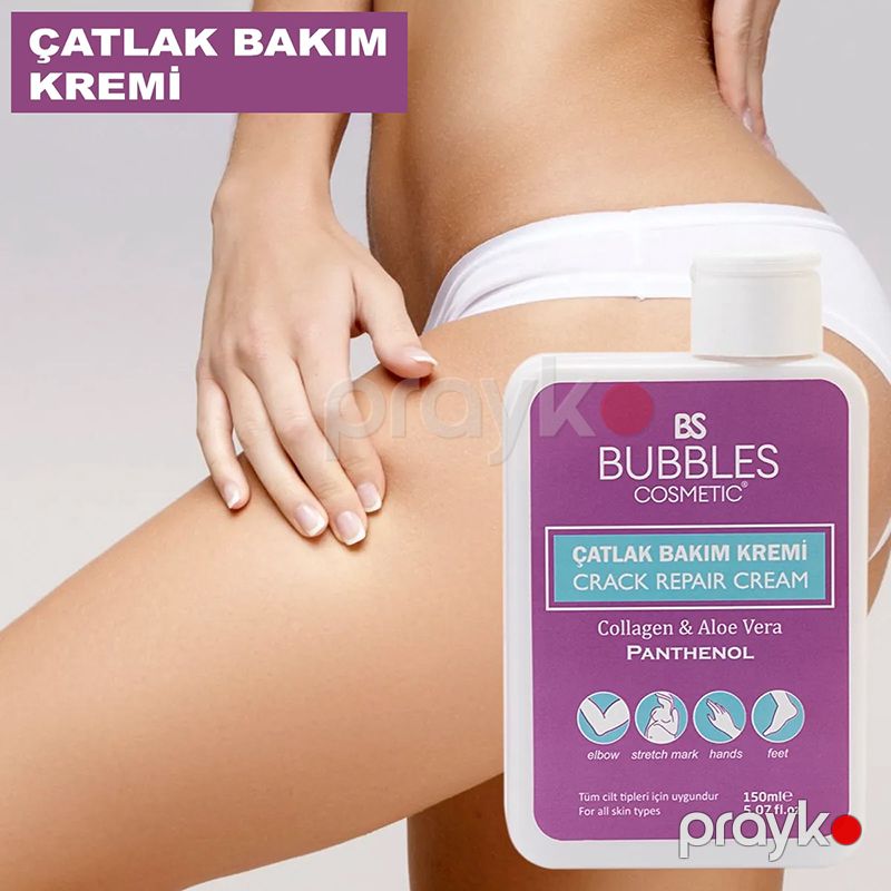 Bütün Bədən İstifadəsi Üçün Uygun Çatlara Qarşı Bitki Mənşəli Bs Bubbles Kosmetik Krem ​​150ml — Gözəllik və səhiyyə, Bakı (4)