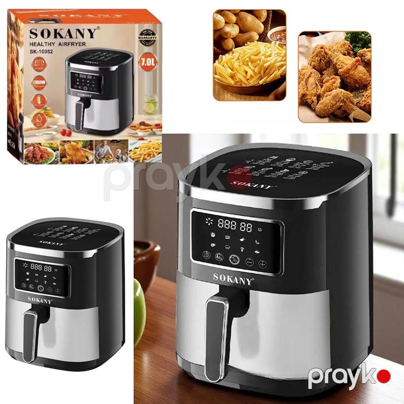 Sokany SK-10052 Hava Fritöz SK-10052 Paslanmayan Polad Fritöz 7L 1700W Çoxfunksiyalı Hava Qril Air frey Fritöz — Digər mətbəx texnikası, Bakı (4)