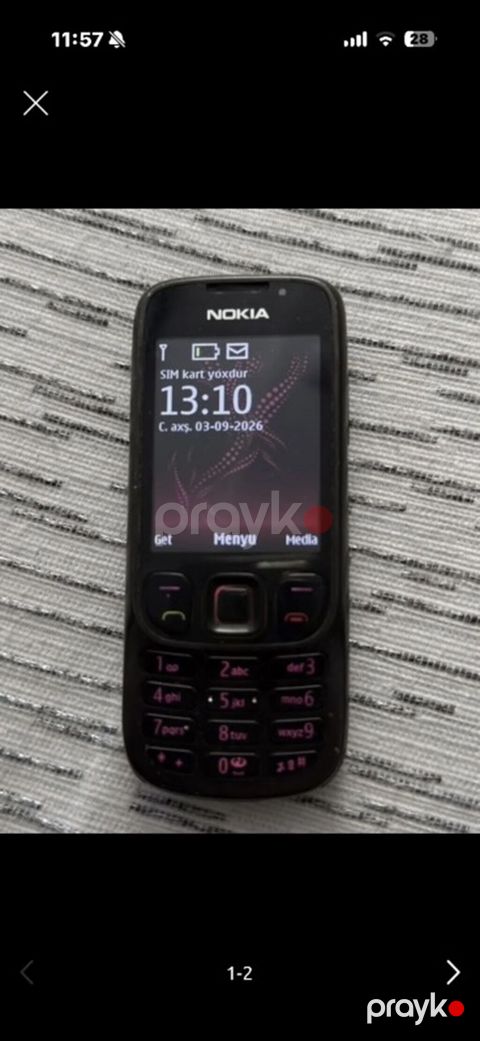 Nokia 6300 4G, rəng - Qara, Düyməli — Masazır