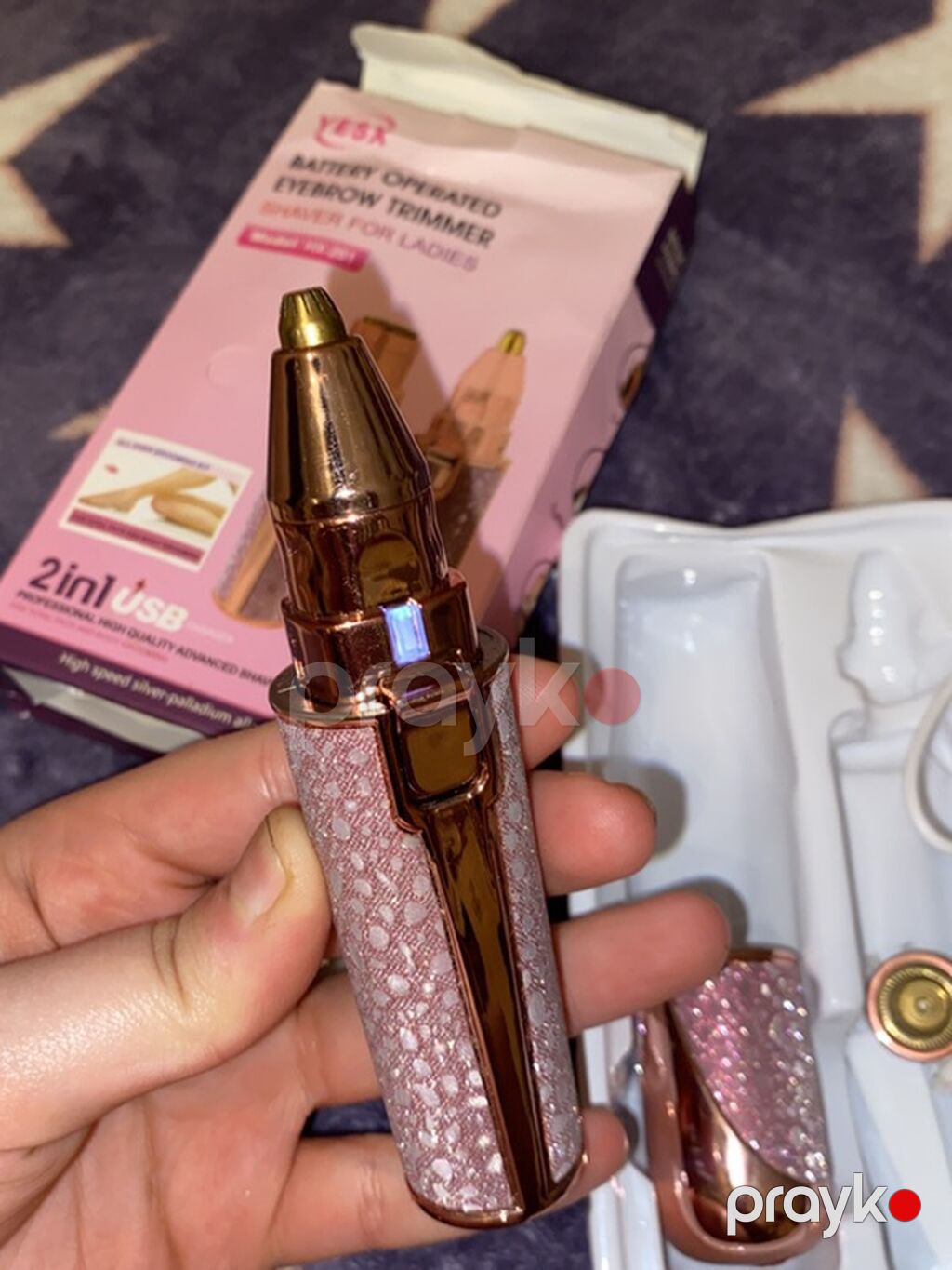 30 azn 1 defe istfade edilib Yesx HX-201 qaş trimmeri (xanımlar üçün) — Saç kəsmə maşınları, Digah (6)