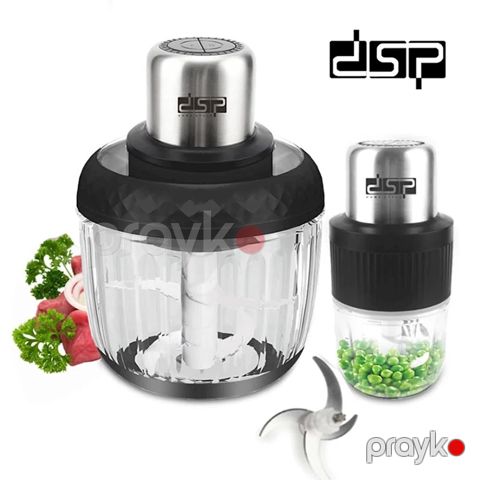 DSP 2-si 1 Arada Peşəkar Mətbəx Doğrayıcısı 300W Gücə Məxsus Polad Qida Doğrayıcısı S Formalı Polad Doğrayıcı Dəsti — Bakı