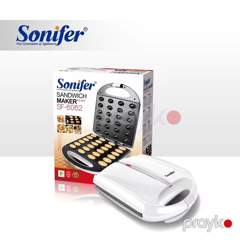 Sonifer SF- 6062 Elektrikli Şirniyyat Bişirən Yüksək Keyfiyyətli Qoz Bişirən — Toster və vaflyasıcı, Bakı (4)