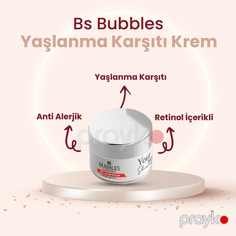 Bs Bubbles Cosmetic Gündüz İstifadə Üçün Dəri Sıxlaşdırıcı Yaşlanmaya Qarşı Onarıcı Anti Aging Krem 50ml — Gözəllik və səhiyyə, Bakı (5)