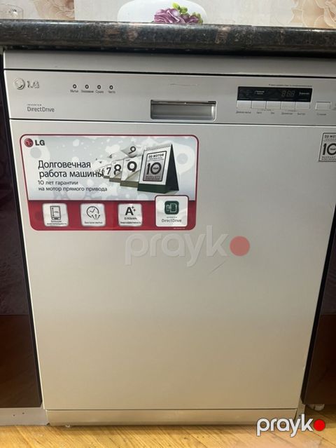 LG qabyuyan maşın – Inverter DirectDrive texnologiyalı, gümüşü korpus — Bakı