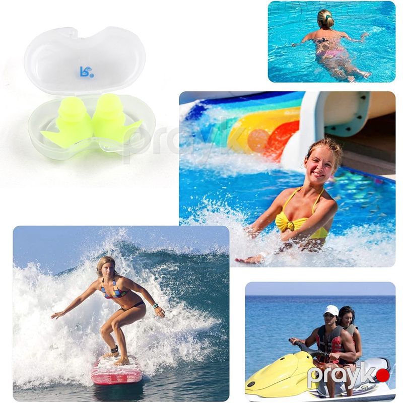 Ear Plugs Üzgüçülük Qulaqlığı Təkmilləşdirilmiş Dizayn Üzgüçülük Qulaqcıqları Hovuzl Dəniz Hamam və s Su İdmanları Üçün Üzgüçülük — İdman, hobi, istirahət, Bakı (5)
