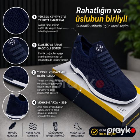 Krosovkalar kişilər üçün RH-10, tünd göy, tekstil/nubuk, ölçü 41 — Bakı