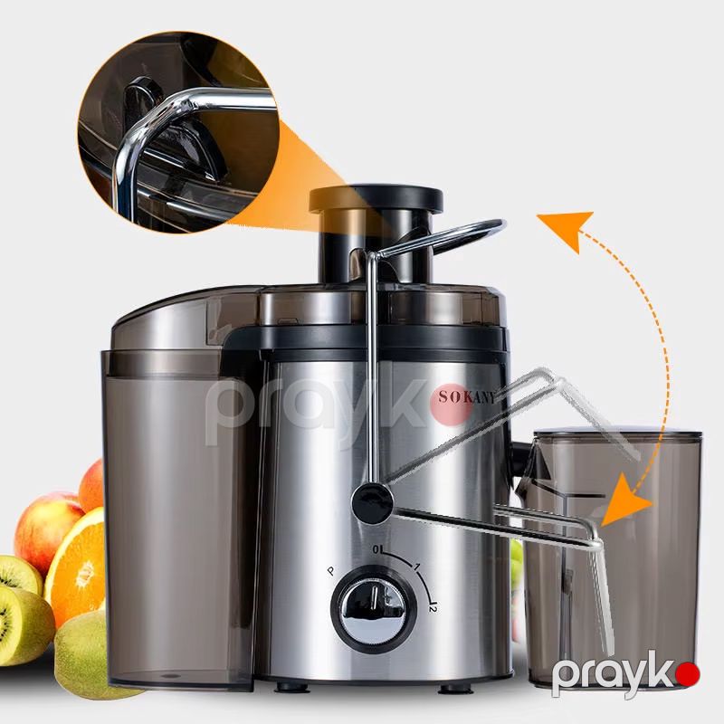 Sokany SK-JB-175 Elektrikli Çoxfunksiyalı Şirəçəkən Meyvə Tərəvəz Şirəçəkən Maşın 500W — Digər mətbəx texnikası, Bakı (2)