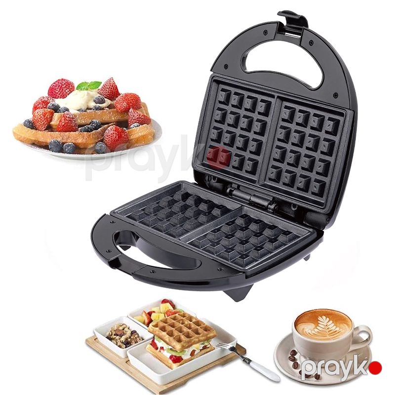 Portativ Vafli Bişirən Toster Sonifer SF-6162 Vafli Bişirən Qril Toster İkiqat Yapışmayan Buterbrod, Vafli, Panini Hazırlayıcı Toster 750w — Toster və vaflyasıcı, Bakı (5)