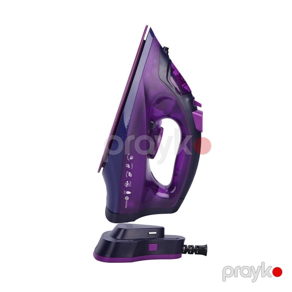 Paltar üçün Haeger Buxar Ütüsü Yüksək Keyfiyyətli Dəqiq Termostatlı Buxarlı Ütü Seramik Altlıq Üç Dişli 2200W Güc — Ev texnikası, Bakı (3)
