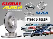 Opel, Daewoo və Ravon üçün Əyləc Diskləri (Apornu) — GLOBAL AVTO — Brake System