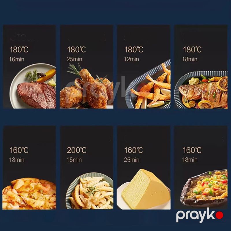 Elektrikli Sonifer LED Rəqəmsal Fritöz 1400W Gücə Məxsus 360° Tənzimlənən Temperatur 4.2L Yapışmayan Bişirmə Səthi — Digər mətbəx texnikası, Bakı (8)