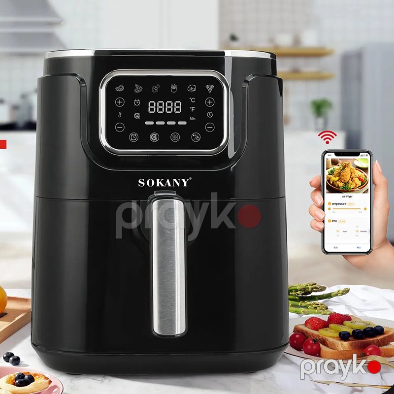 Sokany SK-8041 Elektrikli Qızartma Maşını Fritöz Böyük Tutumlu Airfryer 7L — Digər mətbəx texnikası, Bakı (5)