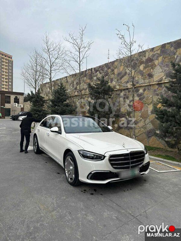 Mercedes s class, 2023 il — Minik avtomobili icarəsi, Bakı (2)