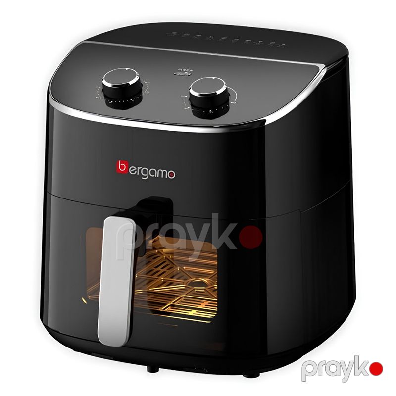 Aerofritür Bergamo 2000 Vt Gücündə Fritöz EH.640032 Çıxarılan Yağ Konteynerli Air Fryer — Ev texnikası, Bakı (2)