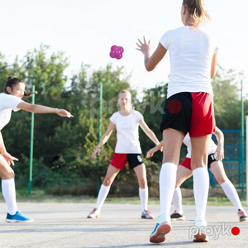 Basketbol, ​​Tennis və s İdman növləri üçün Reaksiya Topu Rezin Parlaq Rəngli Reaksiya Təlim Topu Çeviklik Koordinasiya Məşq Topu — İdman, hobi, istirahət, Bakı (5)
