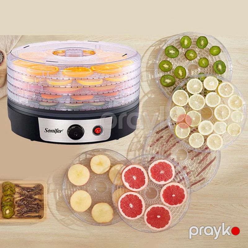 Sonifer SF-4033 5 Pilləli Elektrikli Meyvə Qurutma Maşını 250w Mini Giləmeyvə Qıda Quruducusu — Ev texnikası, Bakı (3)
