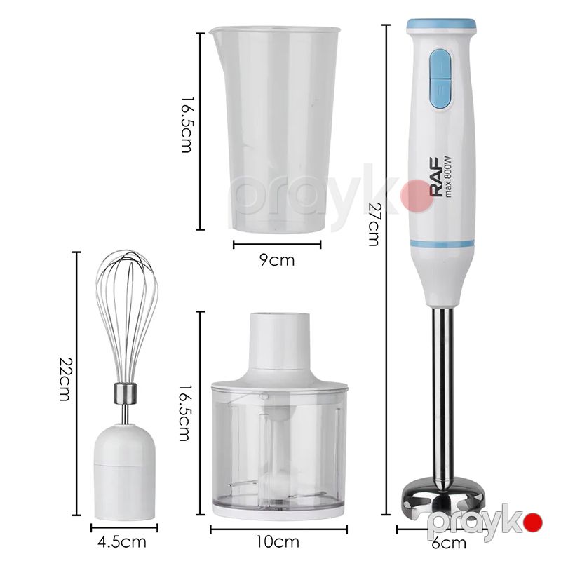 RAF R.297 Çoxfunksiyalı Blender Dəsti Paslanmaz Polad Əl Blenderi — Blenderlər, xırdalayanlar və mikserlər, Bakı (4)