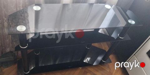 İşlənmiş, Düz TV altlığı, Polkalı, Şüşəli — Bakı