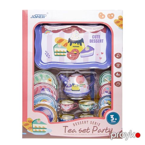 JiSHEN Tea Set Party – Desert Seriyası Oyuncaq Çay Dəsti — Bakı