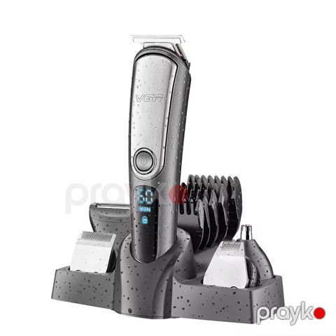 VGR V-105 Çoxfunksiyalı Saç Saqqal Təraş Maşını Burun Qulaq Trimmer Dəsti 5W — Bakı