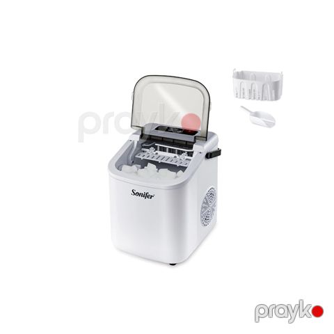 Sonifer SF-6522 Mini Elektrikli Buz Hazılayan Maşın Təmiz Buz Hazırlamaq Üçün Tutumu 1,2 L — Bakı