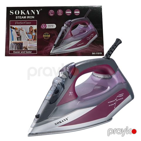 Sokany SK-11019 Buxar Funksiyalı Elektrik Ütü 2400 Vt, 400 ml Keramik Buxarlı ütü — Bakı