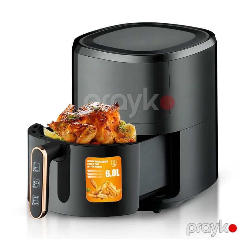 Çoxfunksiyalı RAF Peşəkar Hava Fritözü 6L Böyük Tutuma Malik Tənzimlənməsi Asan LED Displey 1500W Termostat Nəzarəti — Digər mətbəx texnikası, Bakı (2)