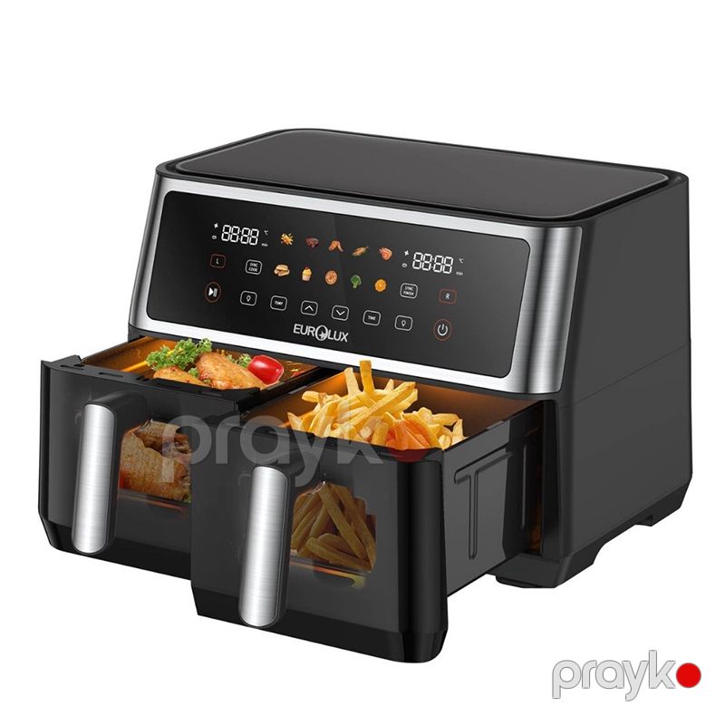 Airfryer Eurolux Çoxfunksiyalı Elektrikli Qızardıcı Hava Fritözü EU-AF4860B5+5D Smart Air fryer — Ev texnikası, Bakı (2)