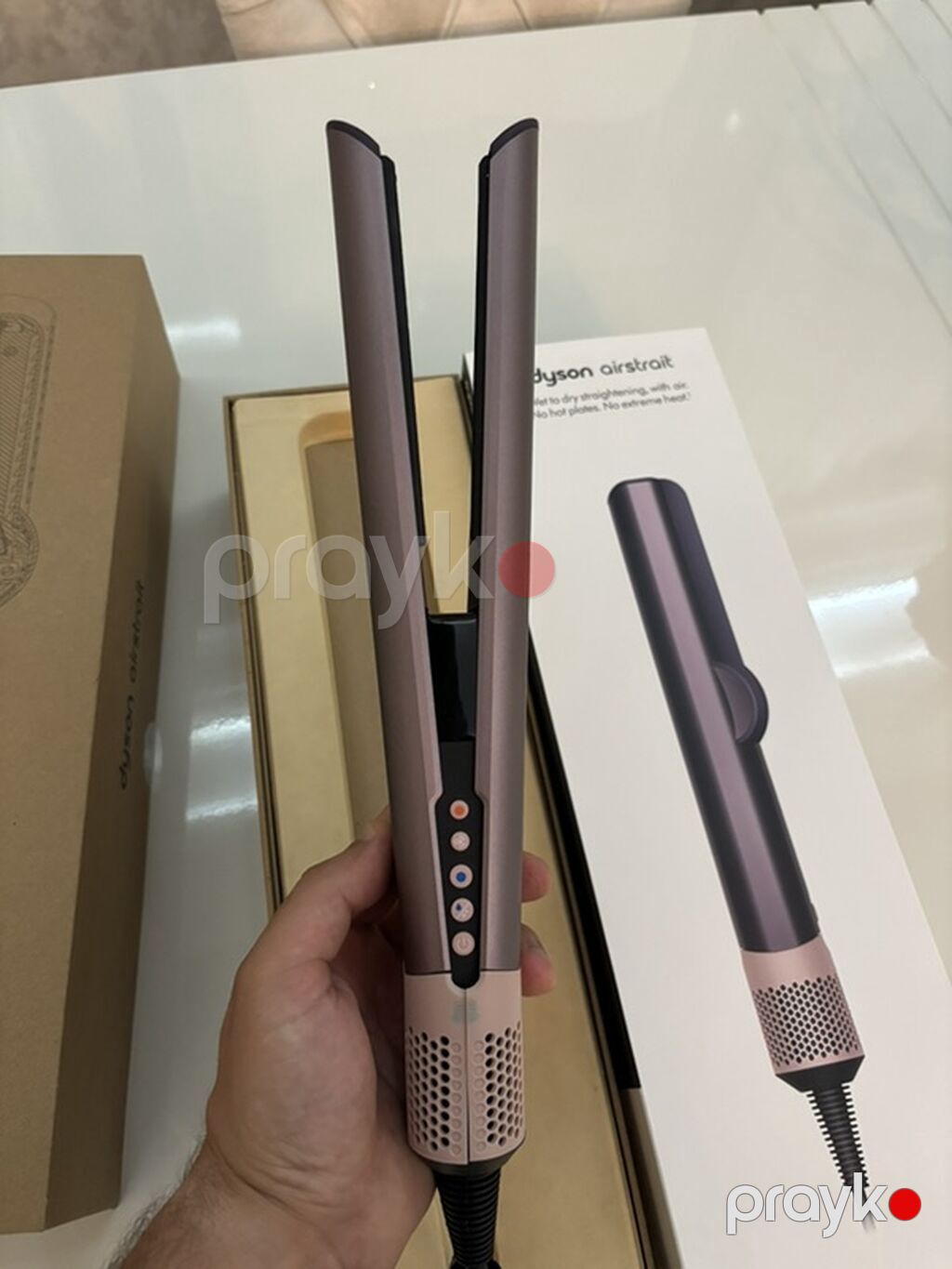 Dyson Airstrait – nəm saçdan quruya qədər hava ilə düzləşdirən saç — Saç burmağa və düzəltməyə, Sumqayıt (6)
