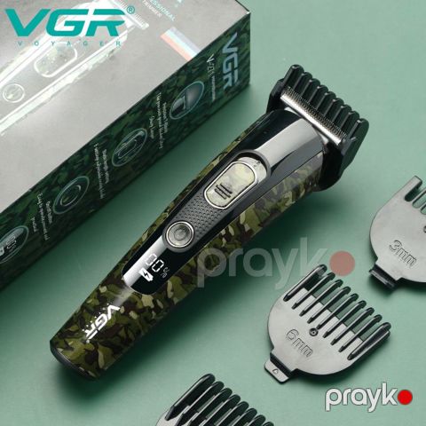 VGR V-271 LED Displeyli Professional Saç Kəsən Maşın — Bakı