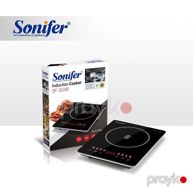 Sonifer SF-3048 Keramika Səthli Elektrik Sobası Qızdırıcı Elektrikli Bişirmə Pilitəsi 1400W — Plitələr, Bakı (6)
