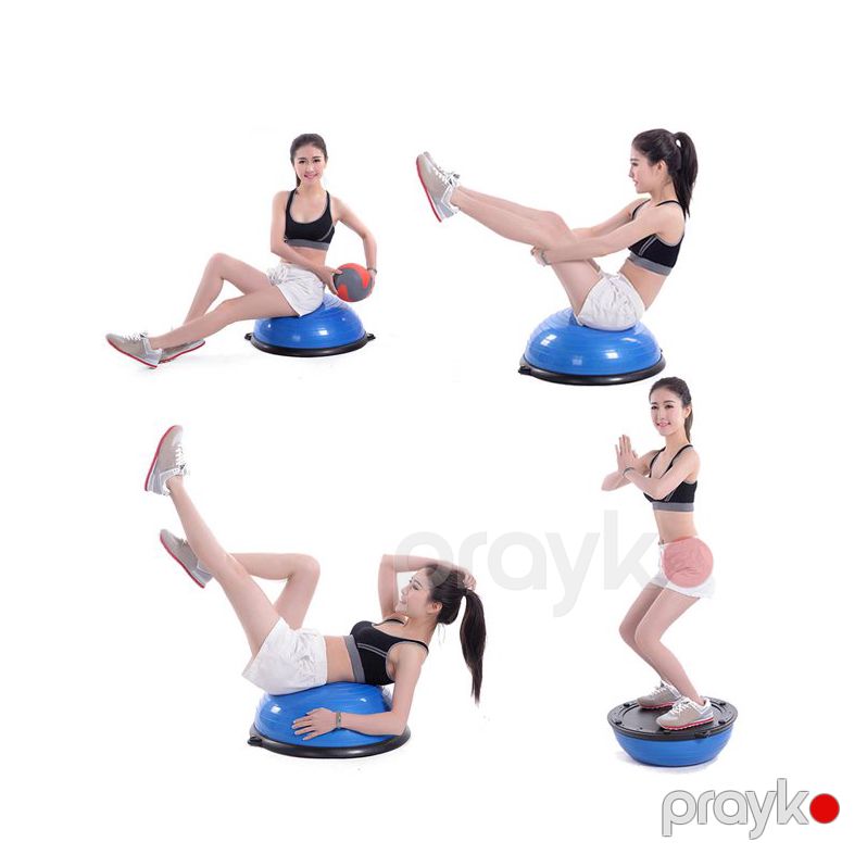 Balans Topu Mavi Yoga Yarım Balans Topu Müqavimət rezinləri və Nasos Dəsti ilə — Fitness və simulyatorlar, Bakı (5)