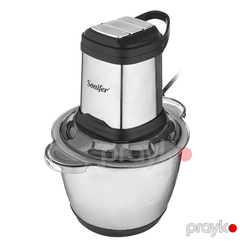 Sonifer SF-8117 mətbəx qida doğrayıcısı, paslanmayan polad qablı elektrikli ət doğrayıcı 2.5l — Ev texnikası, Bakı (2)