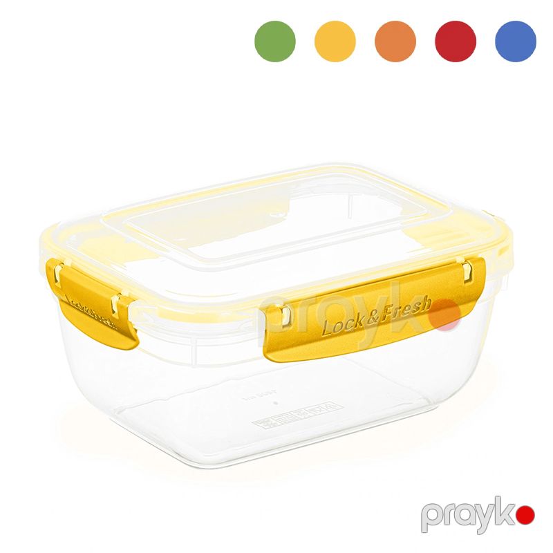 Dunya Lock & Fresh 5li Saxlama Qabı Plastik Böyük Qida Saxlama Konterneri 5 Parça Düzbucaqlı Qida Saxlama Qabı Dəsti — Qablar və mətbəx əşyaları, Bakı (5)