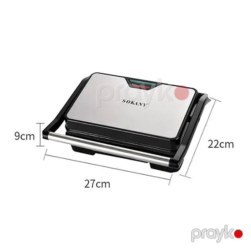 Sokany SK-223 Çoxfunksiyalı Elektrikli Toster Sandviç Biftek İzgaralar Hazırlayıcı Toster 850 W — Toster və vaflyasıcı, Bakı (6)